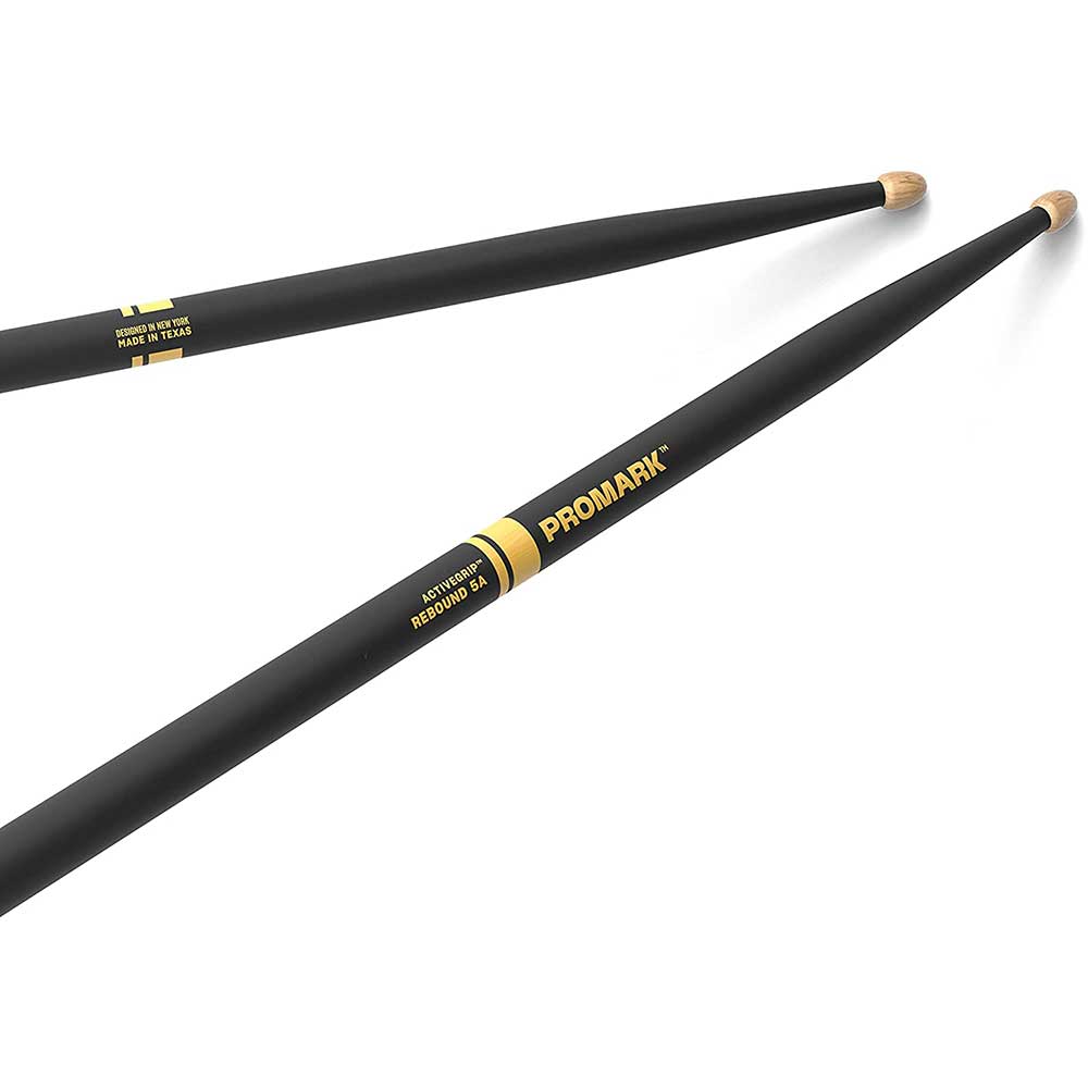 Promark rebound 5A Active Grip Hickory Drumsticks