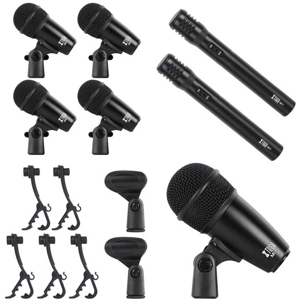 XTUGA New MI7 7 Piece Wired Dynamic Drum Mic Kit