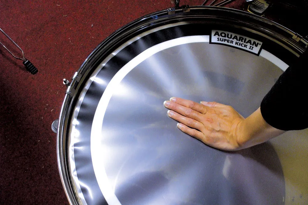 Dampening of the drums