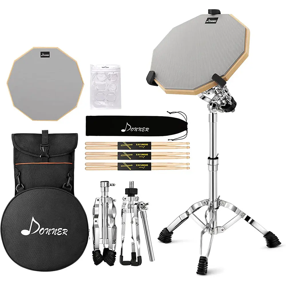 Donner Snare Practice Drum Stand Set