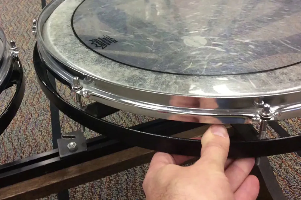 Rechecking and changing the pitch of the drums